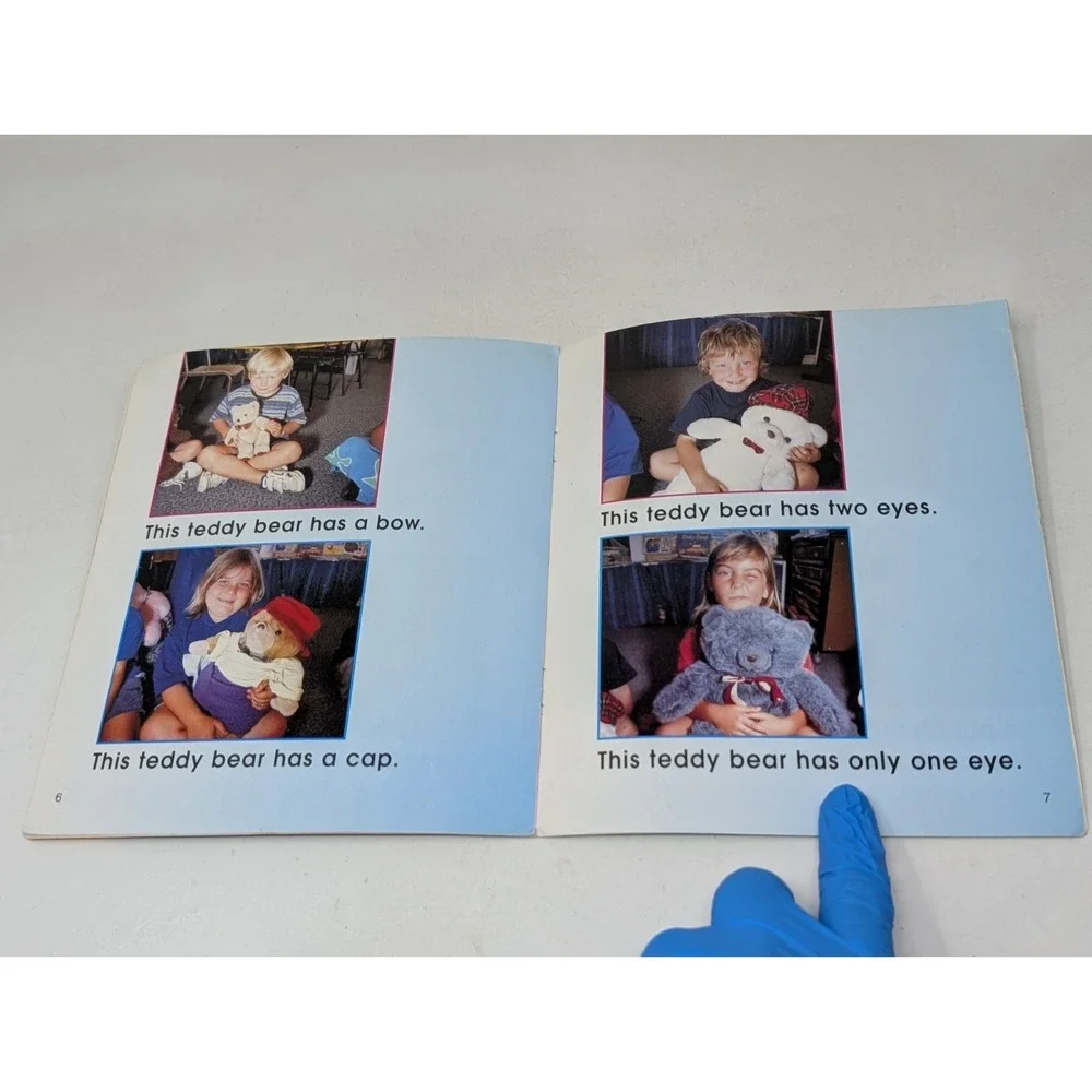 Vintage Teddy‎ Bears at School by Marvin Buckley Kids Book Photos 2000 Y2K Troll